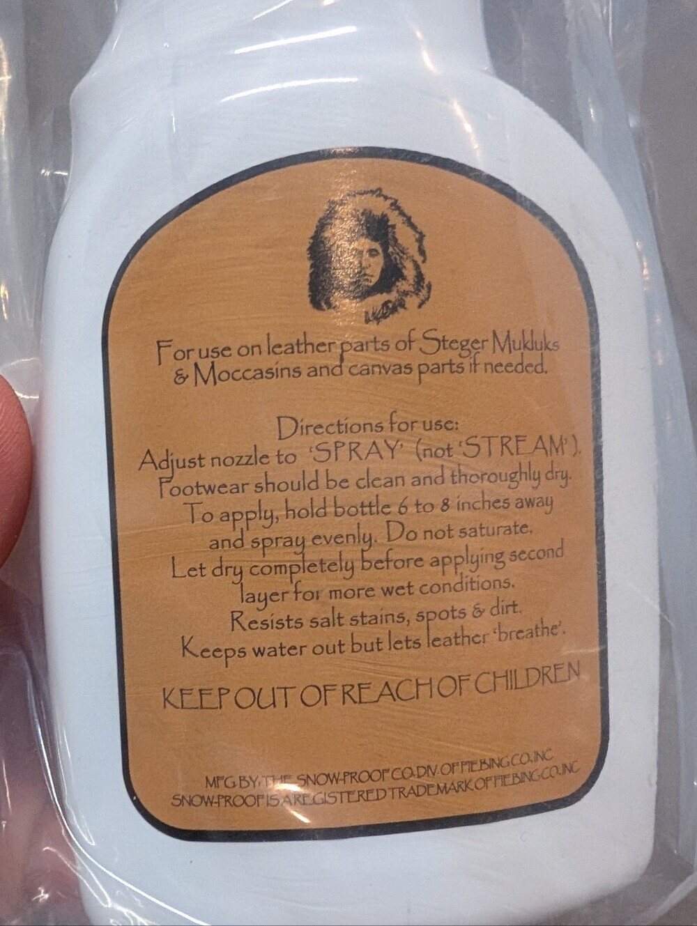 New Steger Muklucks Snow-Proof Water & Stain Repellent Spray 16 oz Sealed - Picture 3 of 4